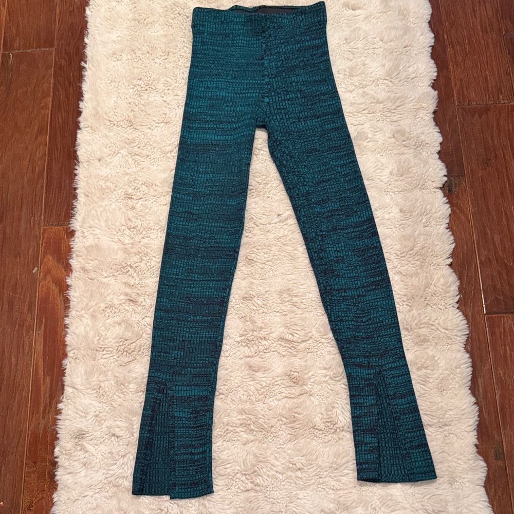 Amanda Uprichard Teal Skinny Pants